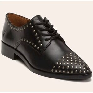 Frye Erica Studded Leather Oxford Shoes 8M